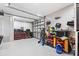 Well-organized garage space with storage solutions and ample room for vehicles at 5500 Leahy Ln, New Port Richey, FL 34652