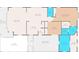 Detailed floor plan showing layout of rooms and dimensions at 7506 Moriah Ave, Brooksville, FL 34613