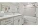 Bathroom with white cabinets and granite countertop at 778 Parsons Mooring Ct, Seffner, FL 33584