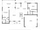 Detailed floor plan showcasing the layout of the home, including the primary bedroom, living room, and garage at 8705 Village Mill Row, Hudson, FL 34667