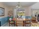 Cozy breakfast nook with access to the lanai and pool providing relaxing ambience at 2309 Terrace View Ln, Spring Hill, FL 34606
