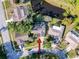 Aerial view of the property showcasing its prime waterfront location at 3142 Crenshaw Ct, New Port Richey, FL 34655