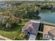 Aerial view of a beautiful home with great curb appeal, in a neighborhood that is close to nature at 36419 Flats St, Zephyrhills, FL 33541