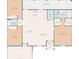 Detailed floor plan showcasing the layout of the home, including the kitchen, living room, bedrooms, and bathrooms at 4237 Marine Pkwy, New Port Richey, FL 34652