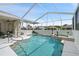 Beautiful pool and spa with screened lanai for outdoor enjoyment at 7511 Melogold Cir, Land O Lakes, FL 34637
