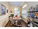 Cozy breakfast nook with natural light, dining table, and comfortable seating, perfect for casual meals at 9636 Brookdale Dr, New Port Richey, FL 34655