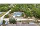 This home is surrounded by lush green vegetation for extra privacy at 11379 Flower Ave, Weeki Wachee, FL 34613