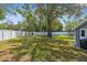 Spacious backyard with a privacy fence and ample room for outdoor activities and recreation at 1156 Battersea Ave, Spring Hill, FL 34609