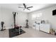 Home gym featuring modern workout equipment and natural light at 1156 Battersea Ave, Spring Hill, FL 34609