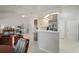 Bright, open kitchen with white countertops and breakfast bar, perfect for casual dining at 12300 Drake Ln, Spring Hill, FL 34609