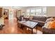 An open floor plan seamlessly integrates the living room and view to front yard at 24104 Peppermill Dr, Brooksville, FL 34601