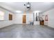 Spacious garage with concrete floor, utility sink, and plenty of room for storage at 28330 Peterson Camp Rd, Brooksville, FL 34601