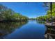 Expansive lake surrounded by lush, mature trees at 28330 Peterson Camp Rd, Brooksville, FL 34601
