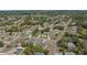 Overhead view of homes with private pools and well-maintained yards in a peaceful residential community at 3017 Aldoro Ave, Spring Hill, FL 34609