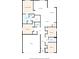 Simple floor plan of a house illustrating the layout of rooms and spaces at 4004 Autumn Amber Dr, Spring Hill, FL 34609