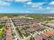 Scenic aerial view of a well-planned community with tidy residential streets, manicured lawns, and surrounding natural beauty at 4012 Dragonfly Trl, Odessa, FL 33556