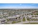 Overhead view of waterfront condo community and surrounding neighborhood, highlighting the coastal landscape and residences at 4632 Marine Pkwy # 201, New Port Richey, FL 34652