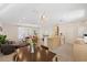 Open living space features a dining area, a living room, and a modern kitchen with great flow at 5417 Carlton Rd, New Port Richey, FL 34652