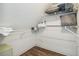 Organized closet with wire shelving, providing ample storage space for household items at 5537 Sea Forest Dr # 301, New Port Richey, FL 34652