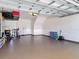Spacious two-car garage with an epoxy floor and ample storage space at 6821 Breezy Palm Dr, Riverview, FL 33578