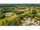 Aerial view of a house nestled in a lush, green community, with golf course and serene ponds at 11524 Holly Ann Dr, New Port Richey, FL 34654