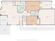 Detailed floor plan showcases the layout of rooms, including the kitchen, bedrooms, and living areas at 11524 Holly Ann Dr, New Port Richey, FL 34654