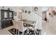 Elegant dining area with stylish furnishings, set adjacent to the staircase, featuring contemporary decor at 12214 Grizzly Ln, New Port Richey, FL 34654