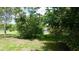 A serene backyard view featuring mature trees offering shade and privacy at 12371 Dearborn Dr, Hudson, FL 34667
