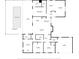 Floor plan shows layout of the home including the kitchen, living room, bedrooms, baths, screened porch, and pool at 18216 Monteverde Dr, Spring Hill, FL 34610