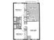 Floor plan showing the layout of the house, including two bedrooms, two bathrooms, kitchen, and living room at 2221 Swedish Dr # 15, Clearwater, FL 33763