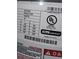 Close up image of a water heater specifications tag that shows UL approval and assembled in Mexico at 2221 Swedish Dr # 15, Clearwater, FL 33763
