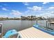 Waterfront dock with two kayaks at 4400 Floramar Ter, New Port Richey, FL 34652