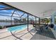 Enclosed lanai features a plunge pool, seating, and waterfront views at 4400 Floramar Ter, New Port Richey, FL 34652