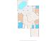 Detailed floor plan showing the layout of the house including bedroom and bathroom locations at 5411 Wellfield Rd, New Port Richey, FL 34655