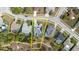 Aerial view of the property showing its boundaries and surrounding landscape at 9301 Tournament Dr, Hudson, FL 34667