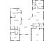 Detailed floor plan showing the layout of a home, including the living room, bedrooms, kitchen, and primary bath at 9301 Tournament Dr, Hudson, FL 34667