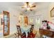Cozy dining area adjacent to the kitchen with a view to the patio at 12478 Prescott St, Spring Hill, FL 34609