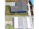 Property lines define this canal-side home, with a gray roof, wide driveway, and neighborhood surroundings at 3362 Minnow Creek Dr, Hernando Beach, FL 34607