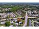 Scenic aerial view of the property's location, surrounded by lush greenery and roads at 4836 Alamo Ct, New Port Richey, FL 34655