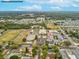 An aerial view showing the home's proximity to local schools and businesses at 6329 Alaska Ave, New Port Richey, FL 34653