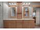 Bathroom vanity features double sinks, granite countertop, and ample storage at 8211 Brent St # 837, Port Richey, FL 34668