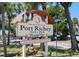 Welcome sign to the City of Port Richey, Nicks Park, established in 1925, 'Our Gateway To The Gulf' at 8211 Brent St # 837, Port Richey, FL 34668