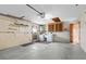 Spacious garage with laundry area and ample storage at 8466 Eldridge Rd, Spring Hill, FL 34608
