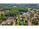 This aerial view highlights the home's location surrounded by lush greenery and convenient access to local amenities at 10318 Piper Dr, New Port Richey, FL 34654