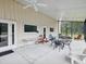 Large screened patio with ample seating and access to the Hidden Lake Airport at 10318 Piper Dr, New Port Richey, FL 34654