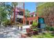 Exterior shot of library with architectural brickwork, American flag, and detailed landscaping at 10531 Lakeview Dr, New Port Richey, FL 34654