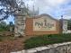 Pine Ridge at Sugar Creek community sign. A deed restricted community at 12119 Sunny Glen Ln # G2, Hudson, FL 34669