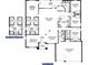 Detailed floor plan showcasing the layout of the home including bedrooms, bathrooms, and living spaces at 12848 Hilary St, Spring Hill, FL 34609
