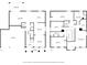 Detailed floor plan showcasing layout of the two-story home, dimensions, and room names at 13619 Hunters Point St, Spring Hill, FL 34609
