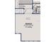 Detailed floor plan showcasing the layout of the bonus room and storage space in this charming home at 1771 Whitewillow Dr, Wesley Chapel, FL 33543